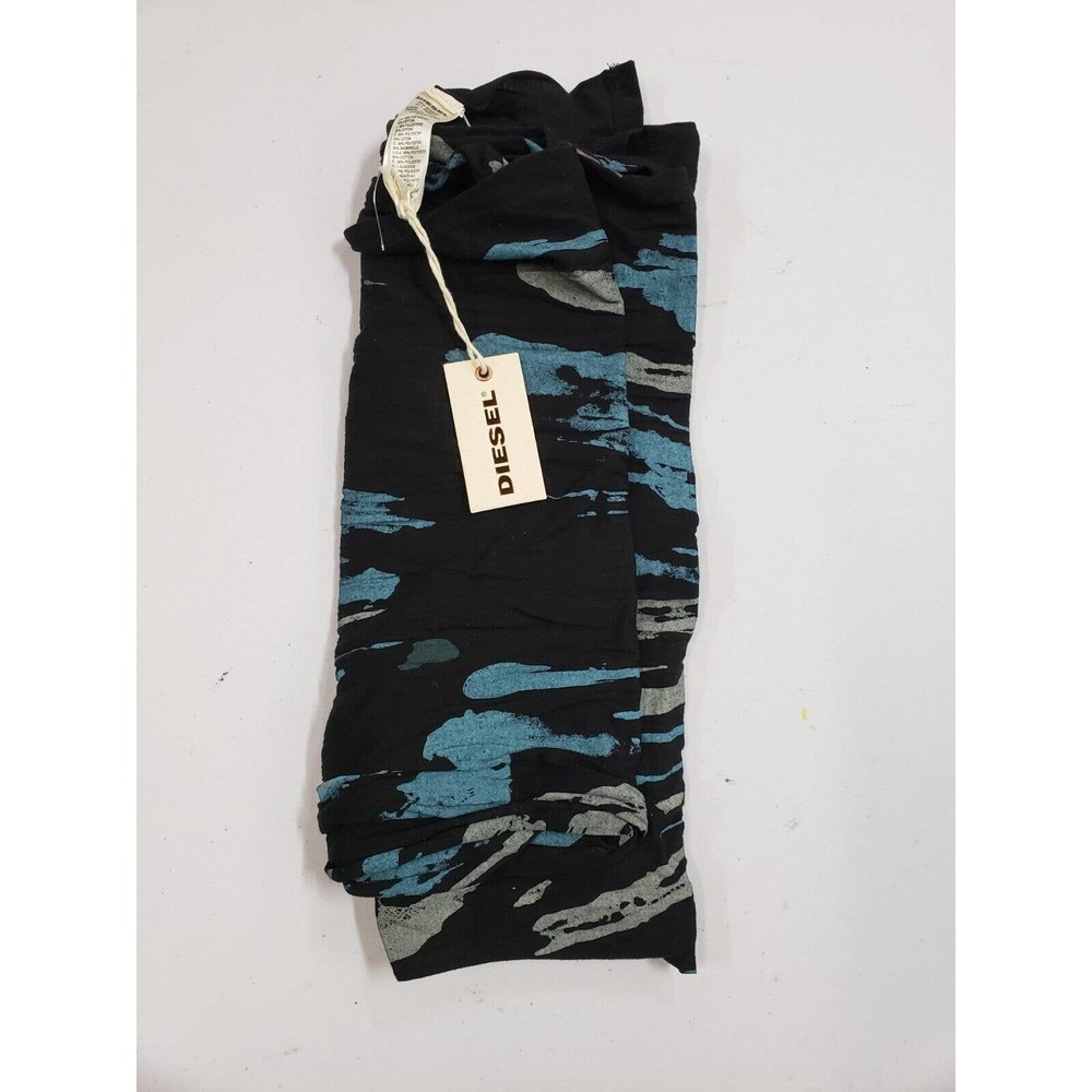 Diesel Scarf Mens One Size Multicolor Rectangular Hayden Winter Polyester Blend